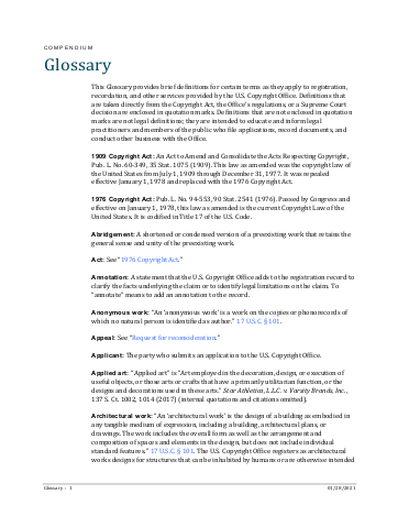 glossary